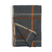 Dark teal oversized throw blanket from Pom Pom at Home with a cozy, textured design, perfect for adding warmth and style to your space.