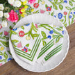 Emma Classic napkin from Pomegranate, elegant white linen table napkin with subtle embroidered edges, perfect for formal dining.