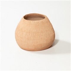 Textured Terra Cotta Vase