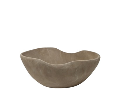 Beige Resin Bowl
