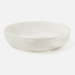 Swirled Resin Serving Bowl White