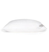 White sleeping pillow on a white background