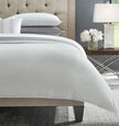 Sferra Abriana cotton king duvet cover with elegant, soft fabric and subtle textured design, perfect for sophisticated bedroom decor.