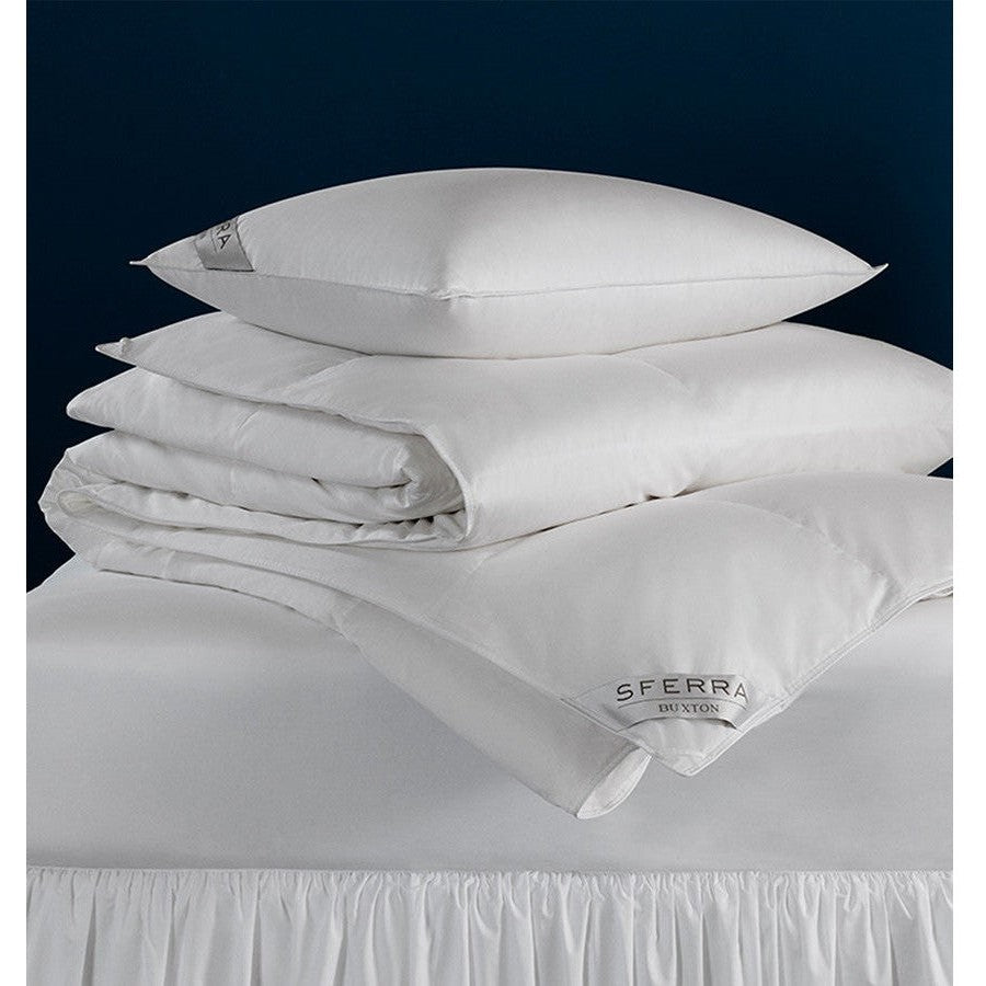 Soft Sferra Buxton Pillow Standard insert shown, made for comfortable support and luxurious bedding.