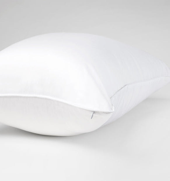 Queen-sized Sferra pillow protector with soft, durable fabric designed to safeguard and extend the life of your pillow.