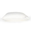 Sferra Dover Down Pillow with medium firmness, white cover, and plush down filling for comfortable sleep.