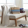Midnight Sferra Dorsey throw blanket with soft, luxurious fabric and elegant design for cozy comfort and stylish decor.