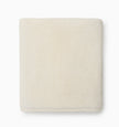Ivory Sferra Cielo bath washcloth showing soft, plush fabric with subtle texture, perfect for gentle skincare and bath time.