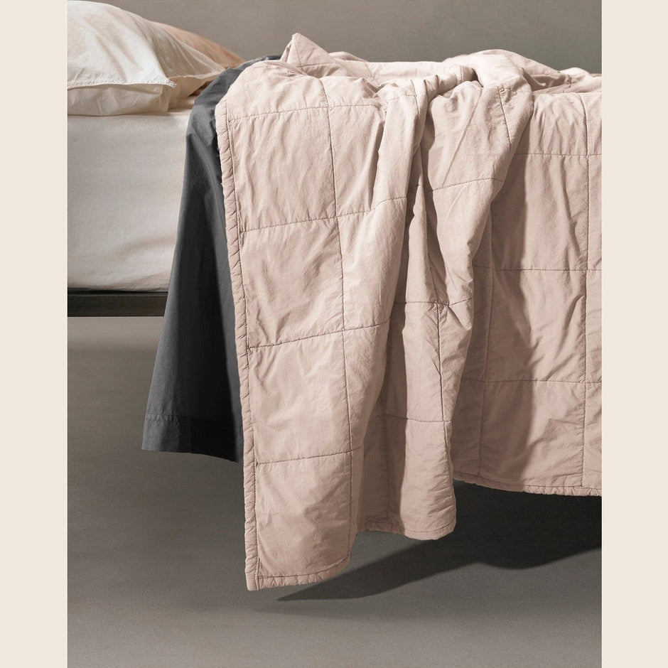 Society Limonta Nite Quilt Verbena coverlet with floral pattern, soft fabric, and elegant design for bedroom decor.