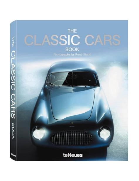 Decor book titled The Classic Cars Book by TeNeues featuring vintage car illustrations on the cover.