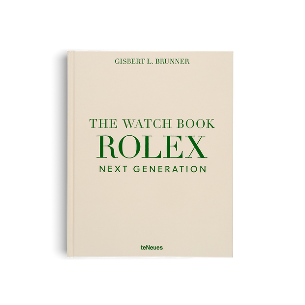 Decor book titled The Watch Book Rolex: Next Generation by TeNeues, featuring a cover image with luxury watch designs.