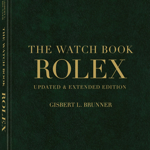 Decor book titled "The Watch Book Rolex Updated & Extended" by TeNeues featuring images and history of Rolex watches.