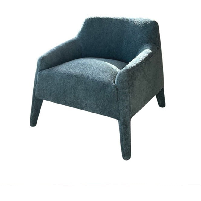 Verellen Murphy armchair with a modern design, upholstered in petrolium fabric, showcasing a stylish and comfortable seating option.