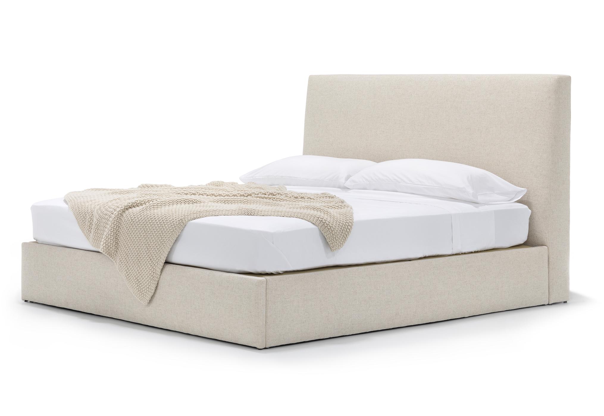 Verellen Aimee King Bed in Roots Natural wood finish, showcasing the elegant, natural wood grain and sturdy frame design.