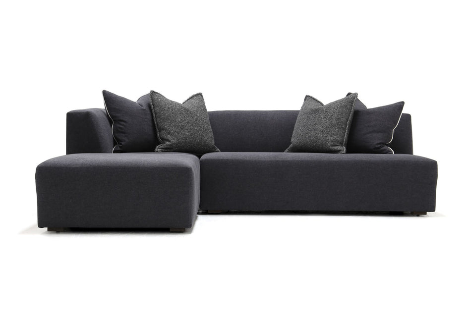 Verellen Happy 5-Piece sectional sofa in parchment fabric, showcasing comfortable seating and modern design.
