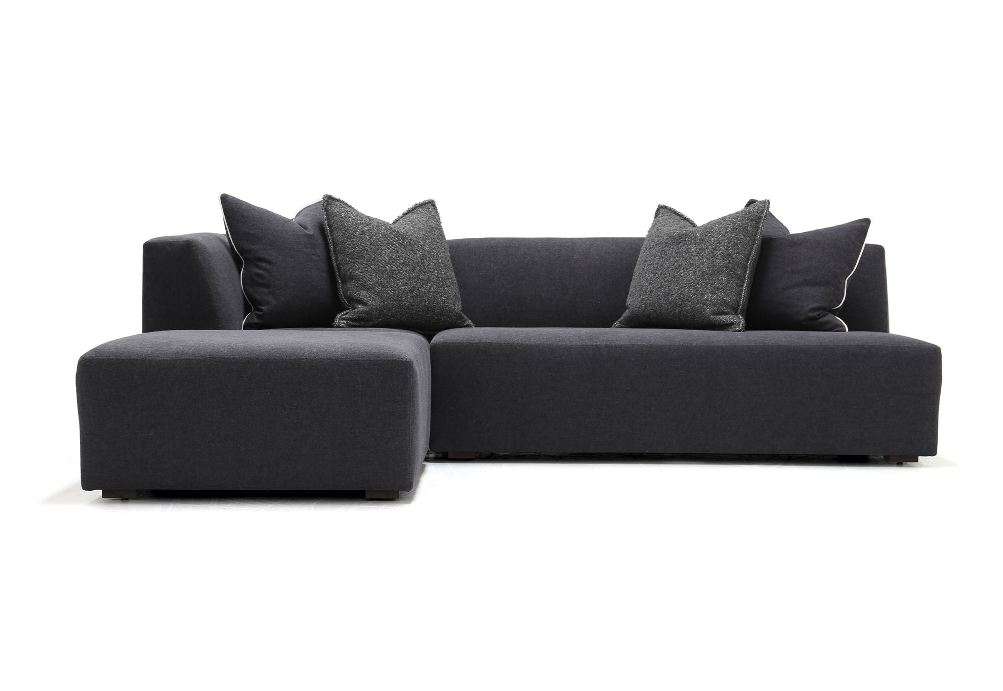 Verellen Happy 5-Piece sectional sofa in parchment fabric, showcasing comfortable seating and modern design.