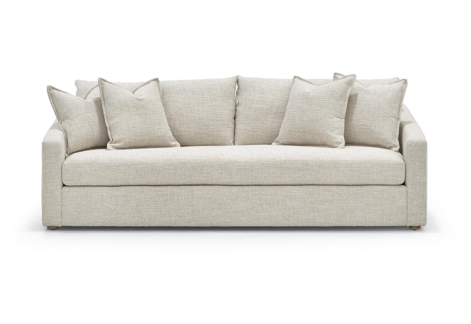 Verellen Duke Sofa 98-inch in Raffia color, showcasing plush upholstery and contemporary design with clean lines.