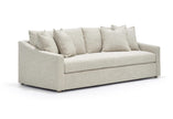 Verellen Duke sofa in Raffia fabric, 98-inch length, showcasing plush cushions and stylish upholstery.