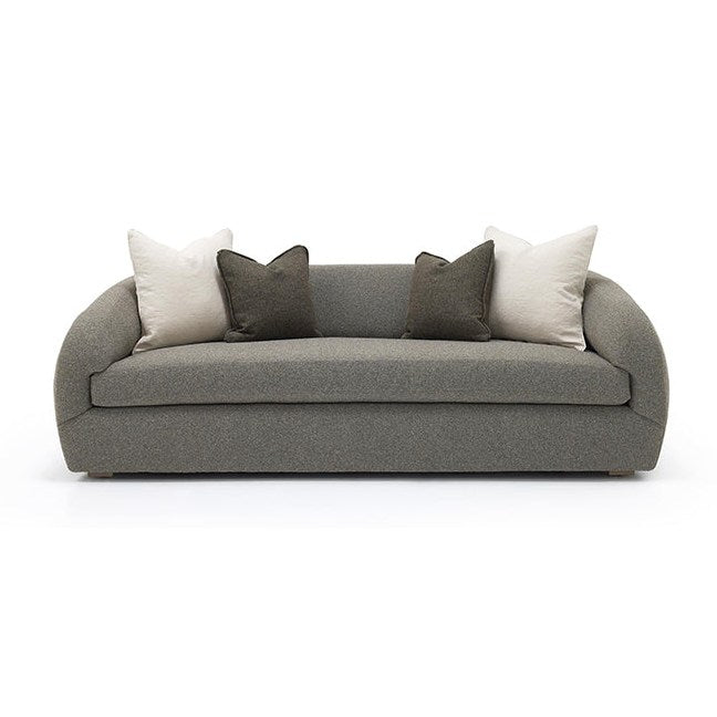 Cream Verellen Bruce sofa in Revival fabric, 98-inch length, showcasing plush upholstery and modern design.