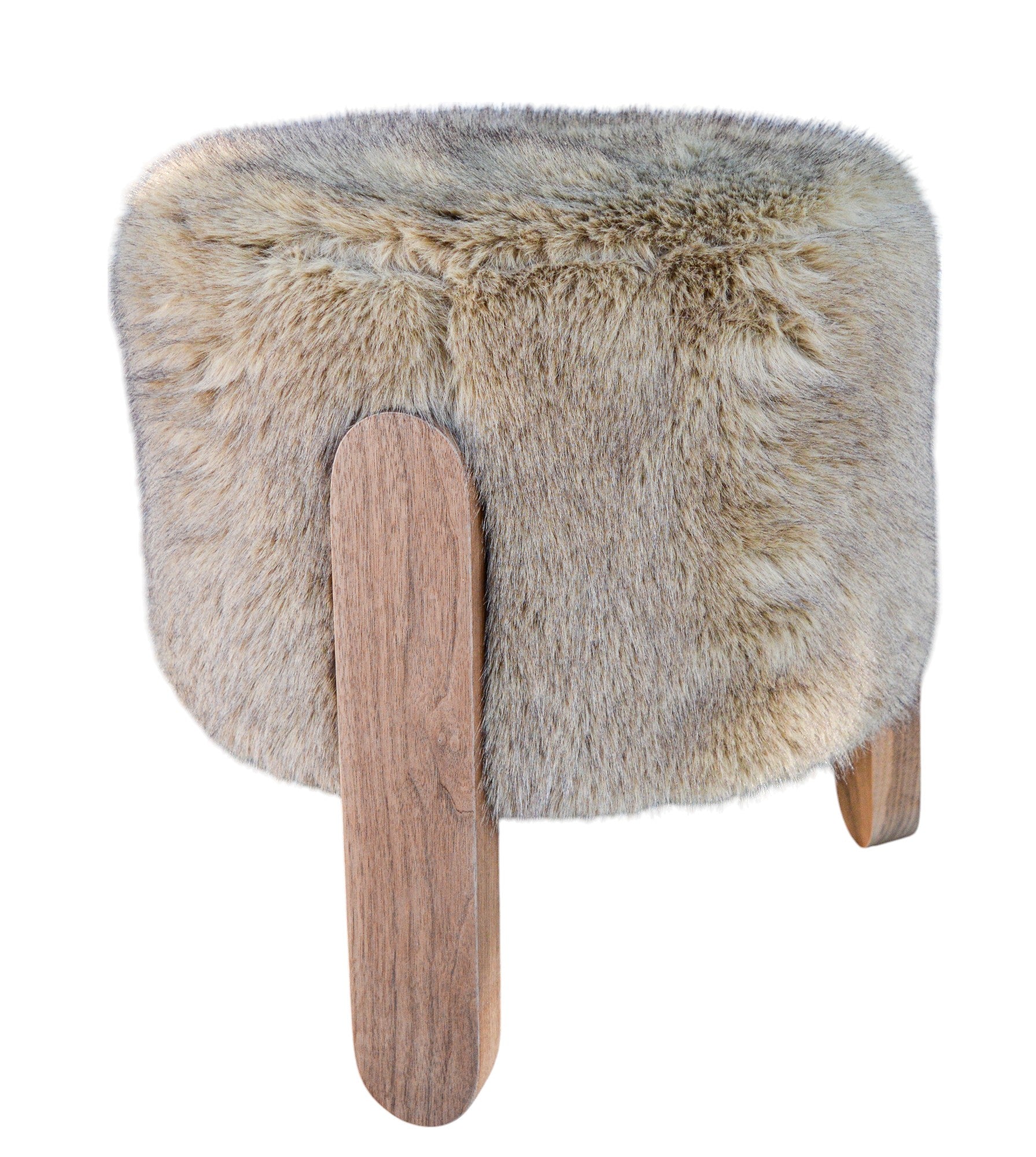 Verellen Lou Stool Tako in beige with wooden legs, showcasing a modern, minimalist design perfect for contemporary interiors.