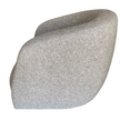 Verellen Theo Club Swivel Chair in Bembebis Desert fabric with a modern design and swivel base.