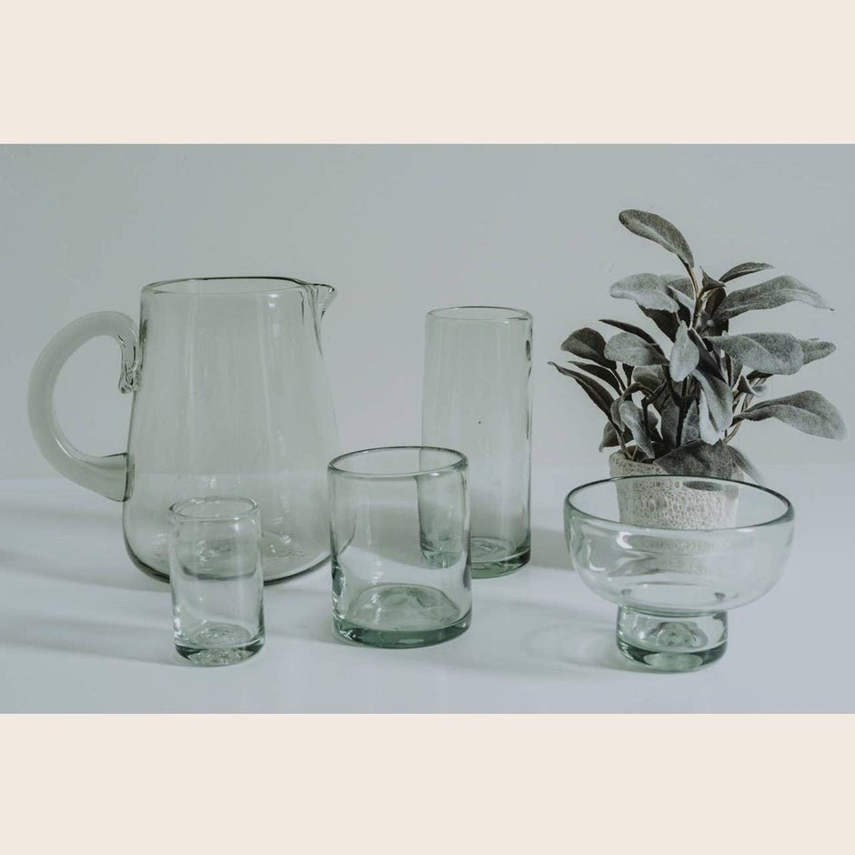 Clear Margarita and Mezcal tasting glasses from Verve Culture barware set, designed for enjoying spirits and cocktails.
