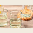 Clear handblown Mexican glassware by Verve Culture, showcasing elegant, transparent glass drinking glasses.