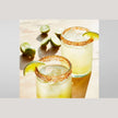 Clear handblown Mexican glassware by Verve Culture, showcasing intricate glass craftsmanship and elegant design.
