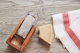 Red herringbone Italian hand towel by Verve Culture, featuring classic woven pattern perfect for kitchen or hand drying.