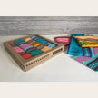 Set of four Mexican napkins by Verve Culture featuring colorful traditional textile designs.