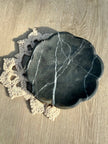 Black Belle marble tray by Villa Lua Home, featuring elegant marble design perfect for serving or decorative display.