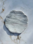 White Belle marble tray by Villa Lua Home, featuring a sleek rectangular design with smooth marble surface for elegant display.