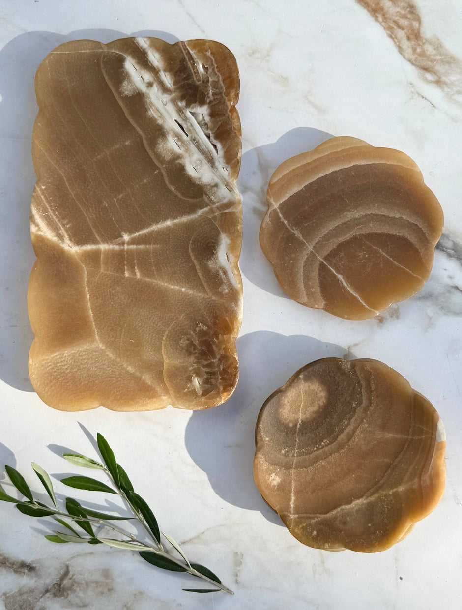 Elegant Belle Onyx Tray by Villa Lua Home with polished black and gold accents, perfect for serving or decorative use.