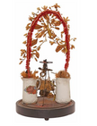 Vintage French Globe de Mariee decorative item featuring intricate design and antique-style craftsmanship.