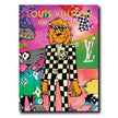 Louis Vuitton Virgil Abloh book cover with colorful illustrations and checkered outfit