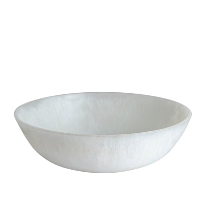 Large White Resin Bowl