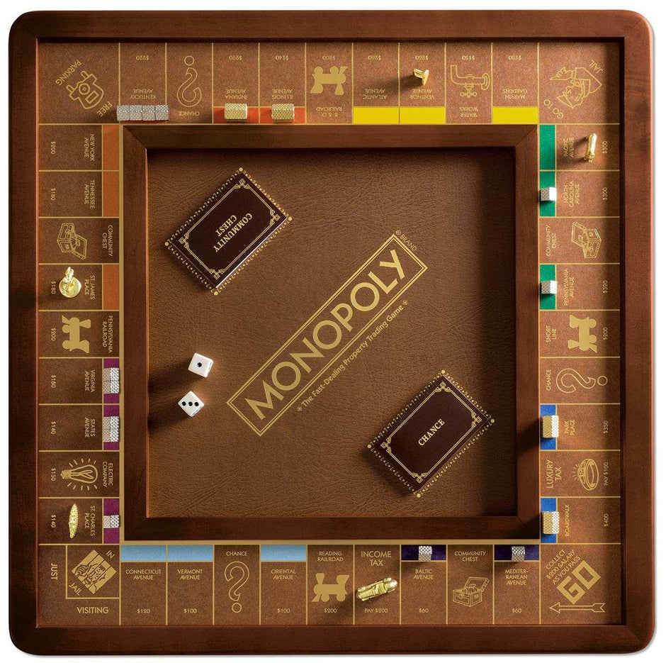 Luxury edition Monopoly game by WS Game Company featuring elegant design and classic gameplay elements.