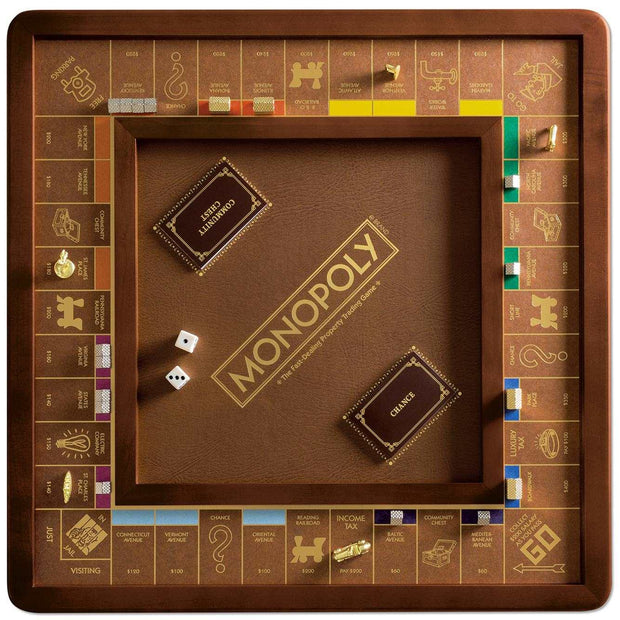 Luxury edition Monopoly game by WS Game Company featuring elegant design and classic gameplay elements.