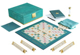 Scrabble Del Mar Shagreen Edition game by WS Game Company, featuring a luxurious shagreen-textured game board and tiles.