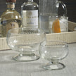 Handblown etched condiment bowl by Zodax, barware piece with intricate etched design, perfect for serving condiments.