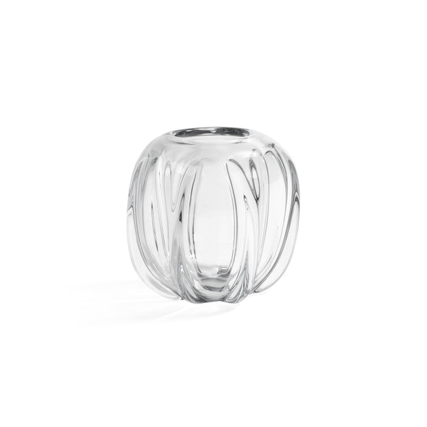 Zodax Liège blown glass decor bowl with a smooth, rounded shape and clear, artistic glass design for elegant home decoration.