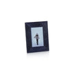 Corviglia Navy Hair on Hide Frame for 4x6 photos by Zodax, featuring a navy hair on hide design and sturdy wooden frame.
