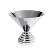 Large Mayan condiment bowl from Zodax, polished nickel serveware with intricate design, ideal for serving condiments or small snacks.